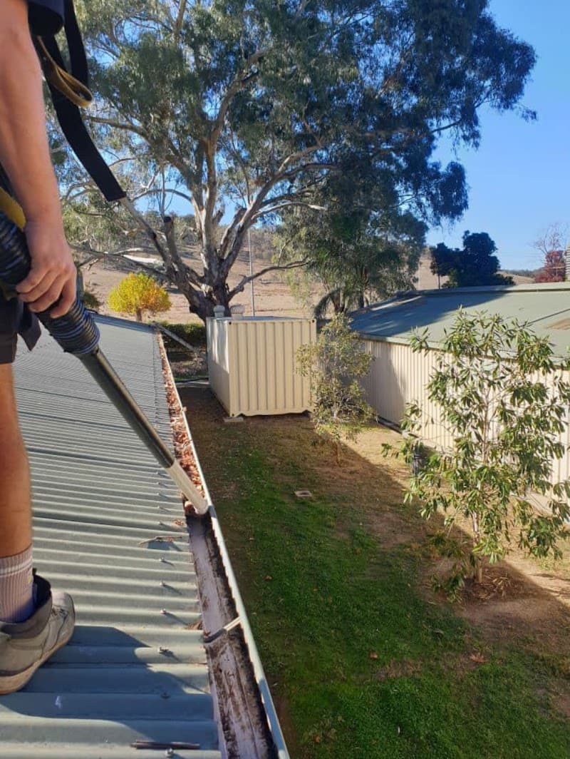 Spoutvac Plumbing and Vacuum Services gutter cleaning work in Lavington