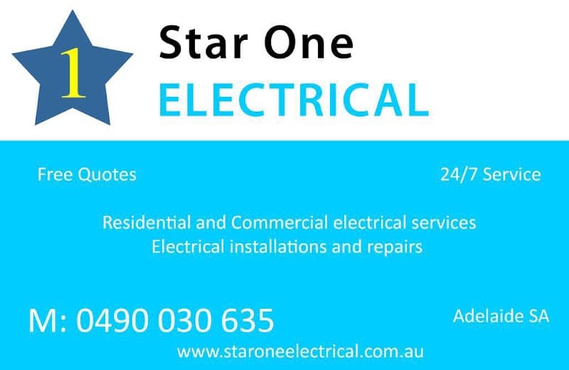 Star One Electrical electrician work in South Plympton