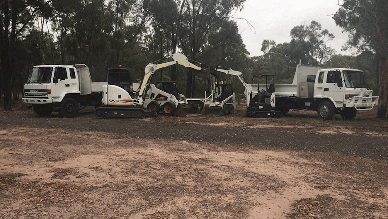 Steve’s Bobcat Excavator & Tipper Hire Hervey Bay demolition work in Takura
