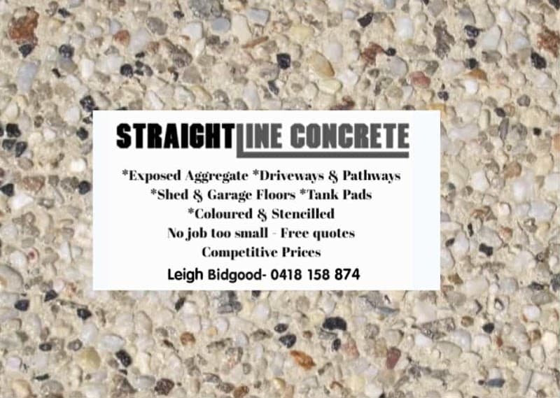 Straightline Concrete Pty Ltd concreting work in Crib Point