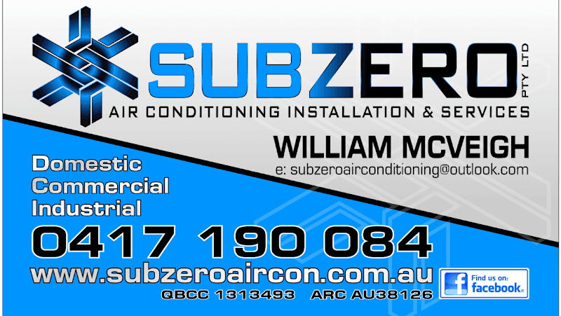 Sub-Zero Airconditioning, Installation & Services air conditioning work in Warwick