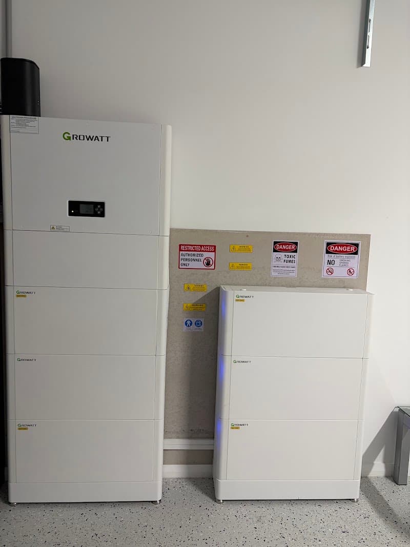 Sungrow Energy solar panel installation work in Mawson Lakes