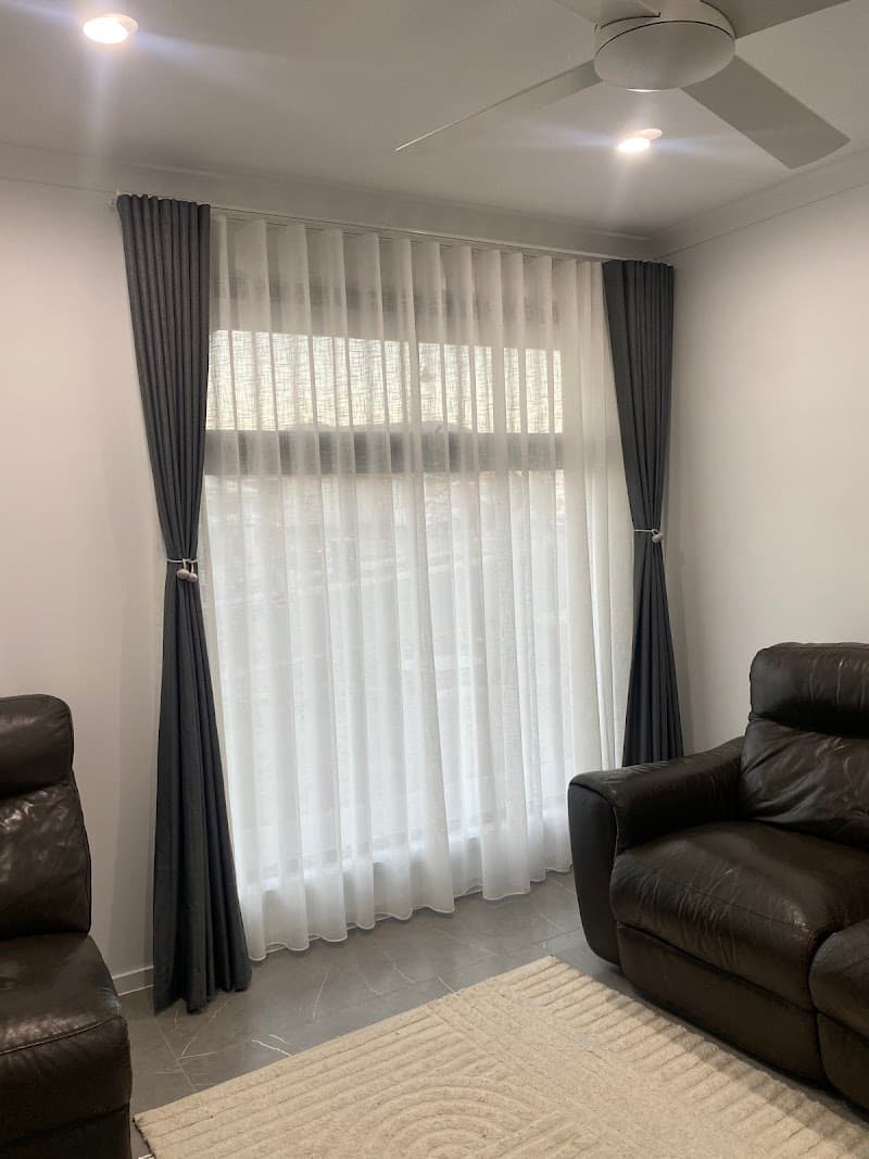Sunset Blinds & Shutters curtains & blinds work in Logan Village