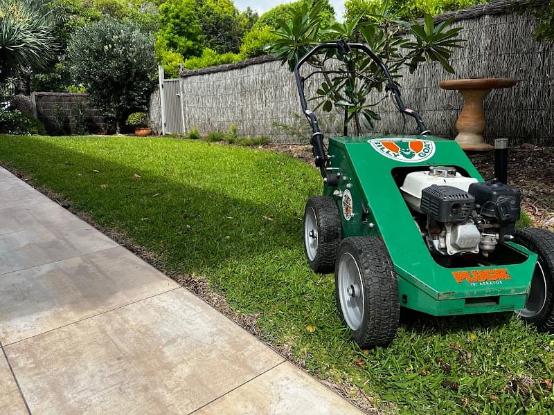 Sunshine Coast Lawn Coring lawn care work in Sippy Downs