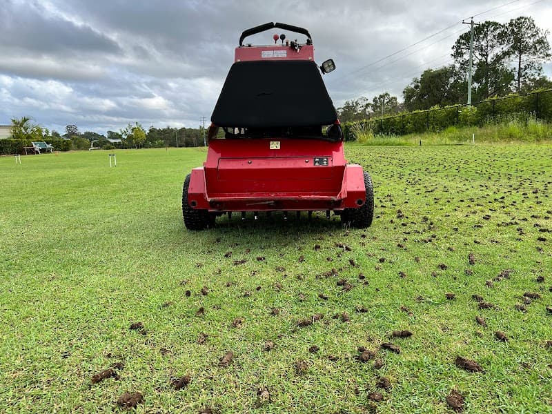 Sunshine Coast Lawn Coring lawn care work in Sippy Downs