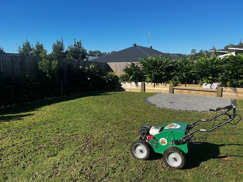 Sunshine Coast Lawn Coring lawn care work in Sippy Downs