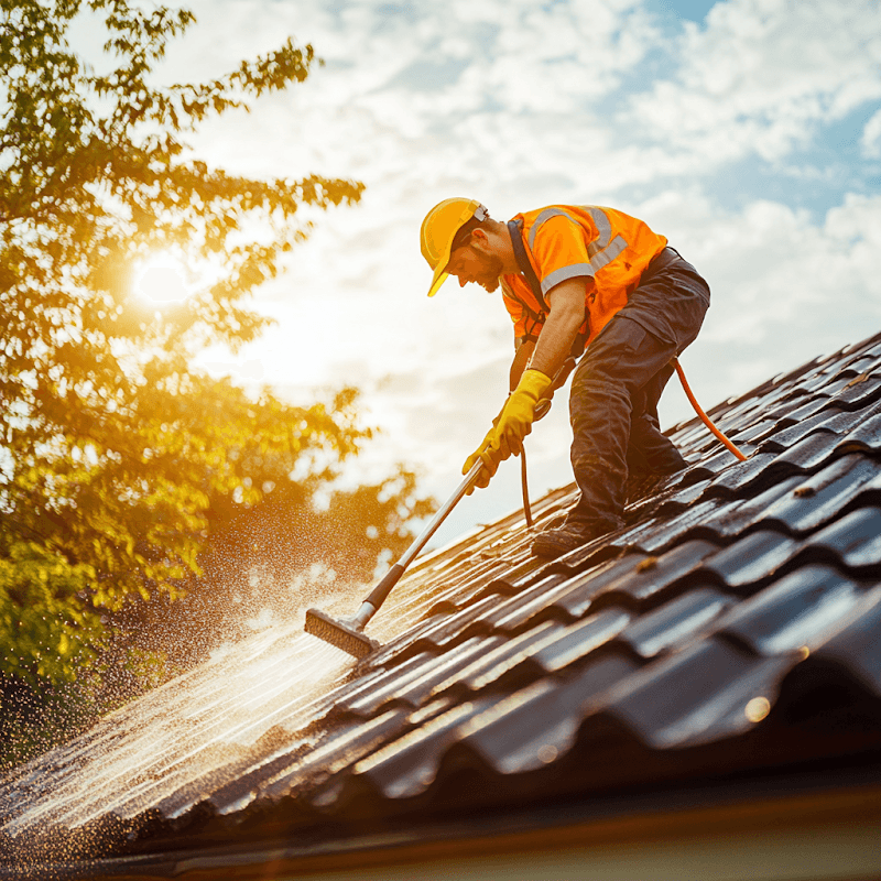 Sunshine Coast Roof Cleaning Pros gutter cleaning work in Maroochydore