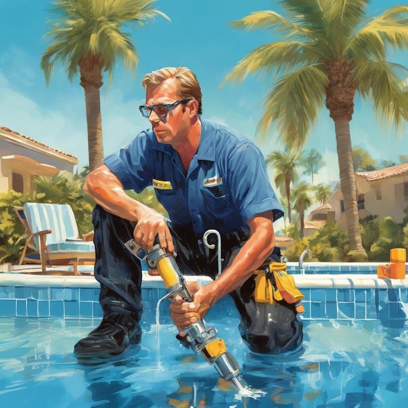 Swimming Pool Leak Detection Services pool maintenance work in Midvale