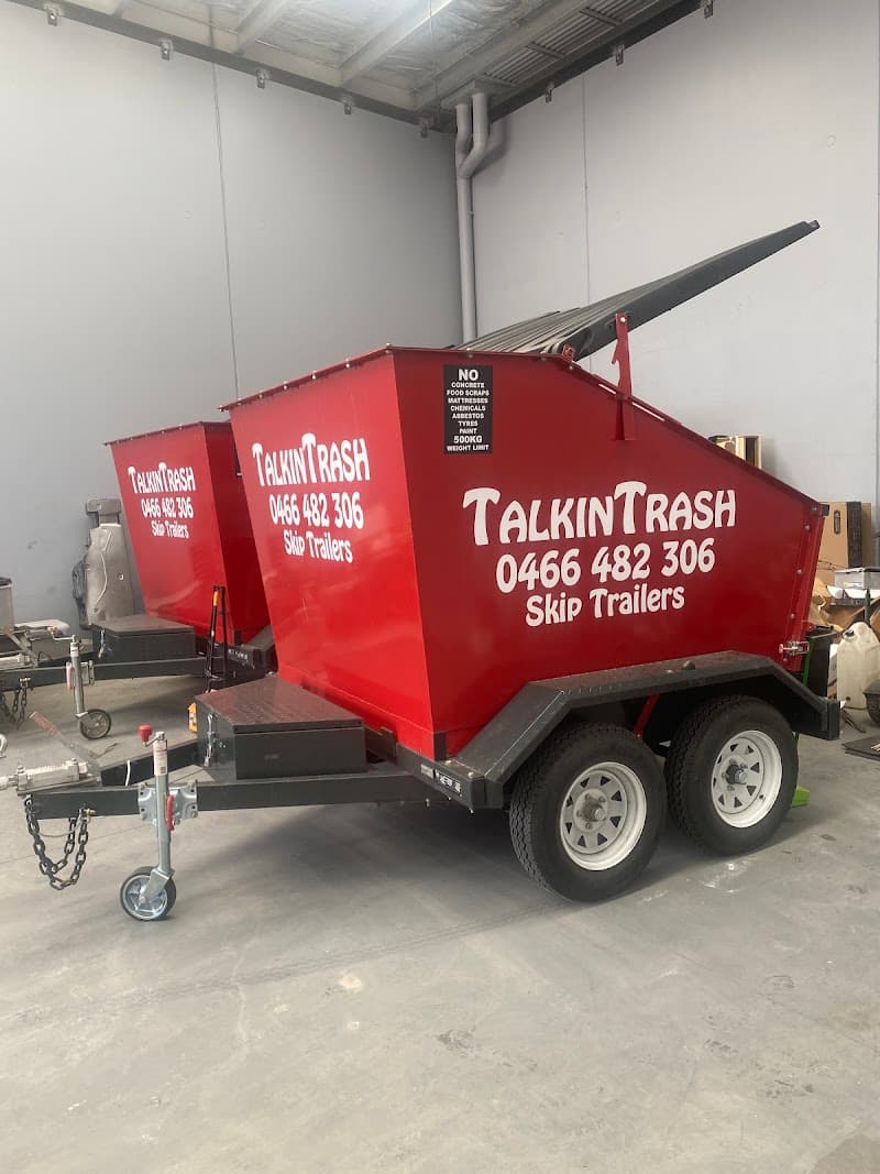 Talkin Trash Mobile Skip Bin Hire rubbish removal work in Hastings