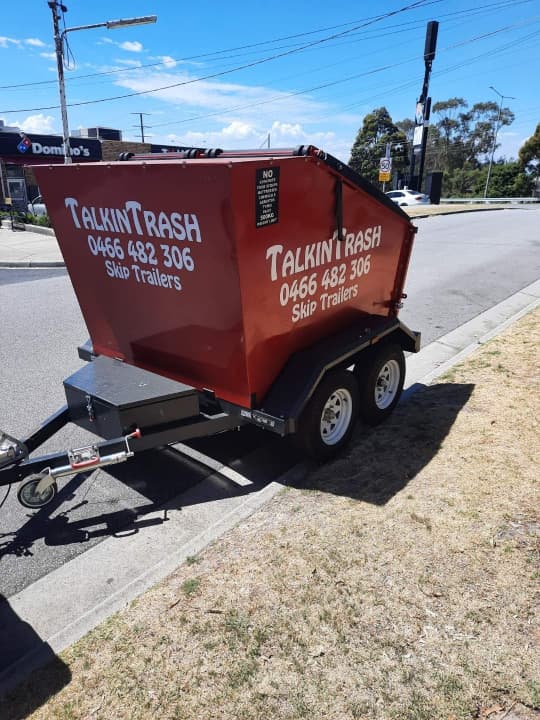 Talkin Trash Mobile Skip Bin Hire rubbish removal work in Hastings
