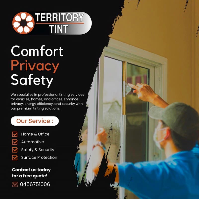 Territory Tint window tinting work in Stuart Park