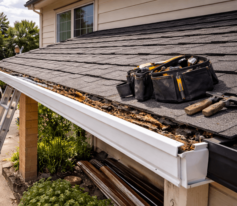 The Guttering Repairs & Gutter Replacements gutter cleaning work in Hobart