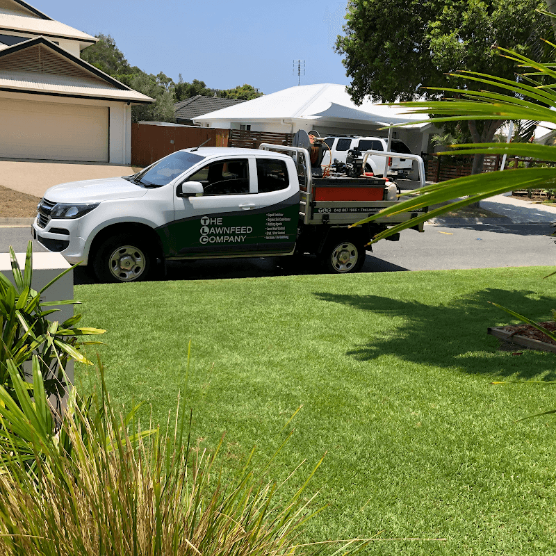 The Lawnfeed Company lawn care work in Buderim