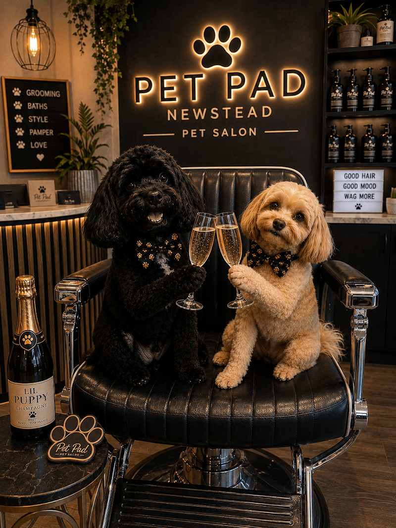 The Pet Pad dog grooming work in Newstead
