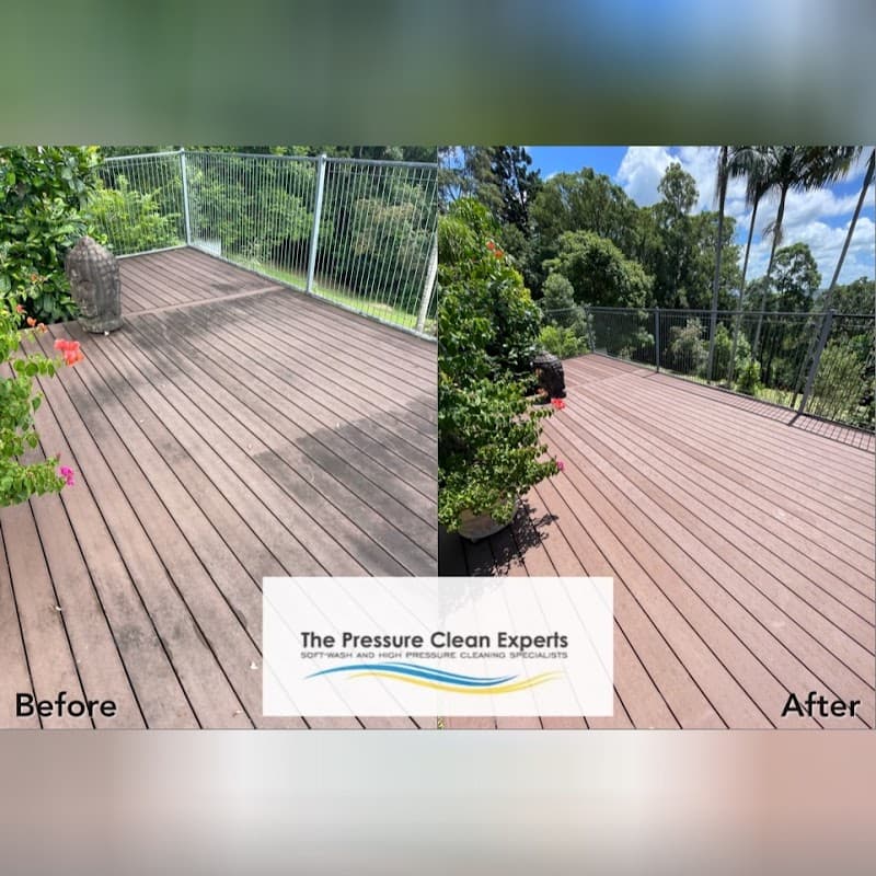 The Pressure Clean Experts pressure washing work in Maroochydore
