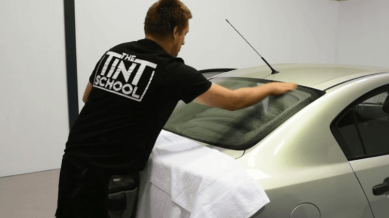 The Tint School by XPEL window tinting work in Penrith