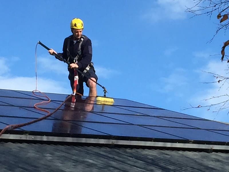 Thompson's Window & Solar Panel Cleaning Services gutter cleaning work in East Launceston