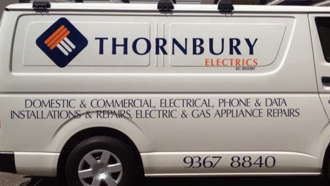 Thornbury Electrics appliance repair work in Belmont