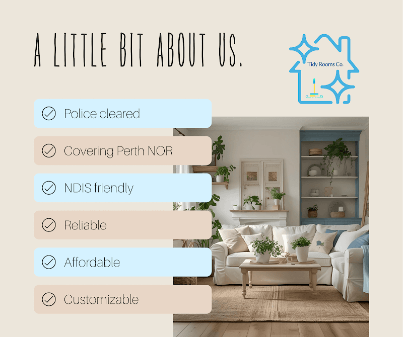 Tidy Rooms Co. cleaning work in Joondalup