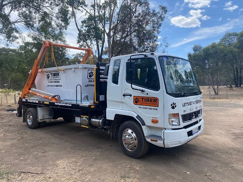 Tiger Skip Bin Hire Bendigo rubbish removal work in East Bendigo