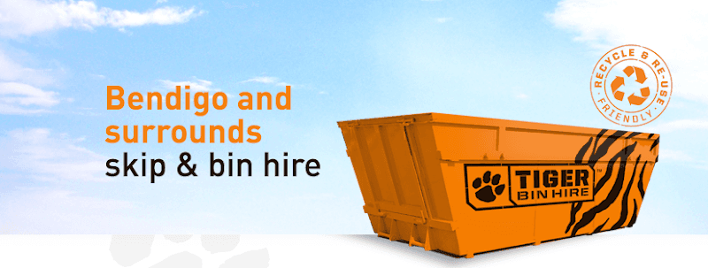 Tiger Skip Bin Hire Bendigo rubbish removal work in East Bendigo