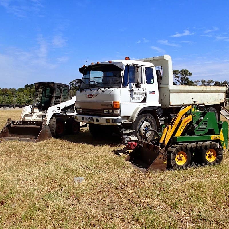 Tight Access Mini Diggers demolition work in Mornington