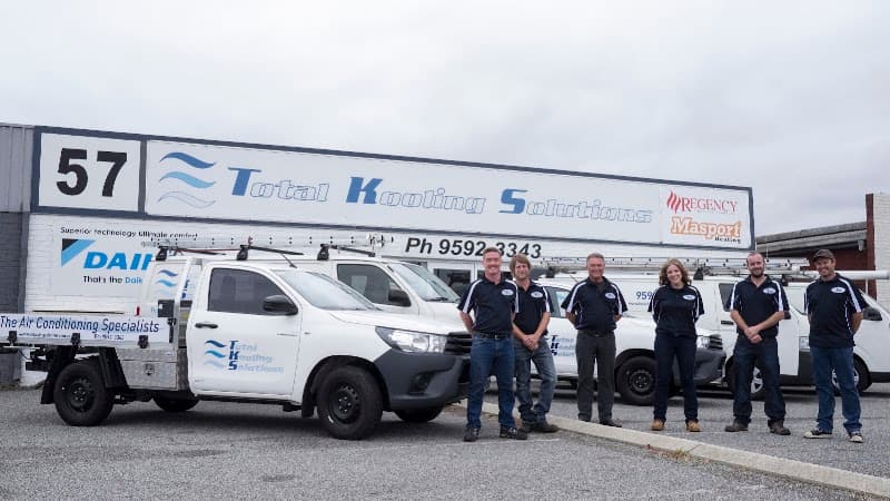 Total Kooling Solutions air conditioning work in Rockingham