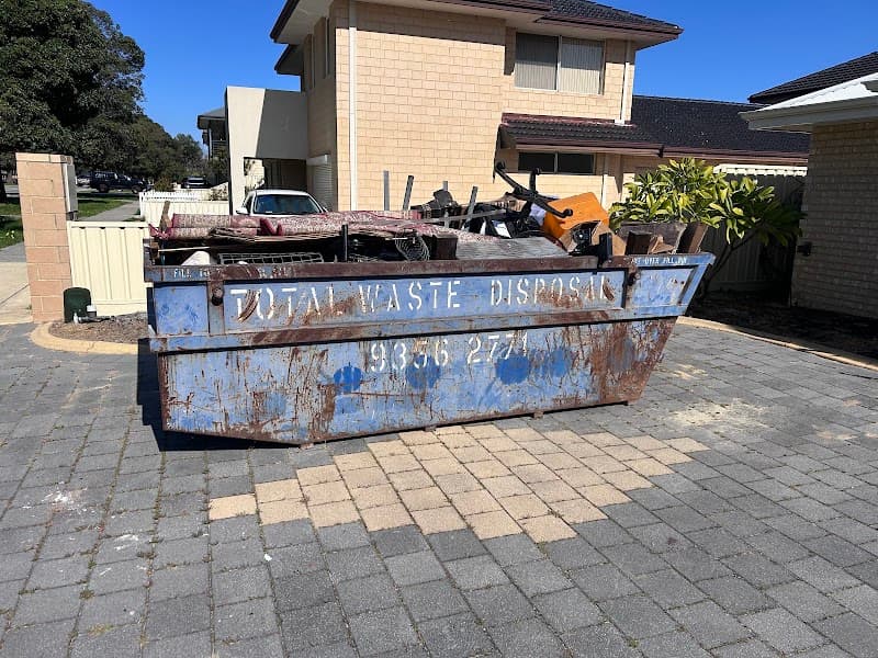 Total Waste Disposal (Skip Bin Hire Perth) rubbish removal work in Cannington