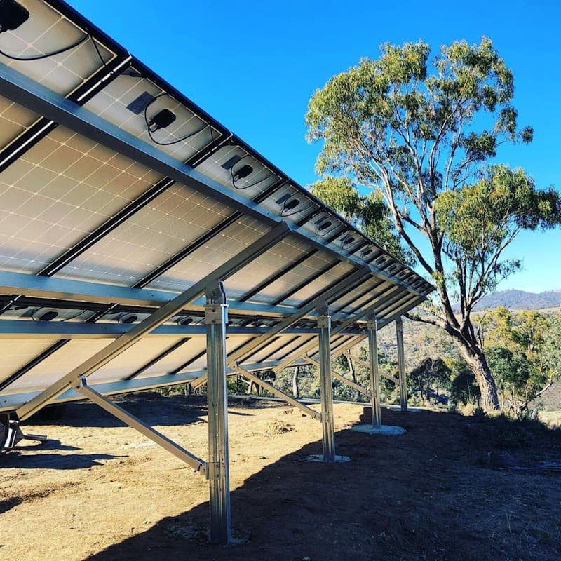 Towards Tomorrow Energy solar panel installation work in Somersby