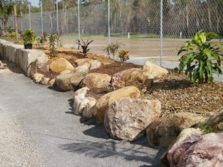 Townsville Mini Loads landscaping work in Shaw