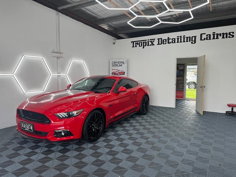 Tropix Mobile Detailing Cairns window tinting work in Portsmith