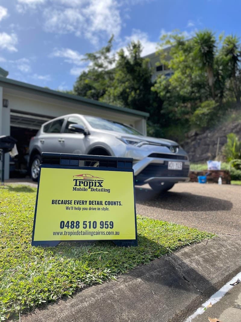 Tropix Mobile Detailing Cairns window tinting work in Portsmith