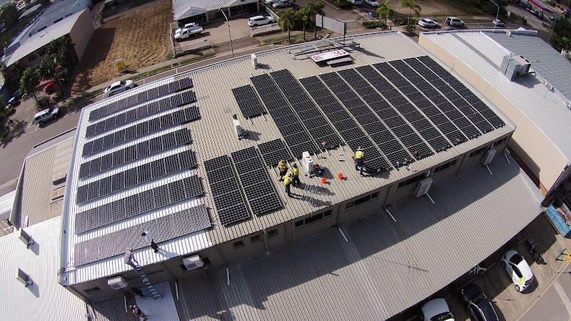 True North Solar solar panel installation work in Garbutt