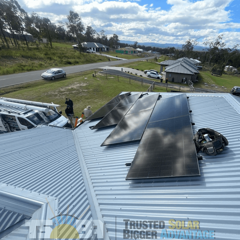 Trusted Solar Bigger Advantage solar panel installation work in Loganholme