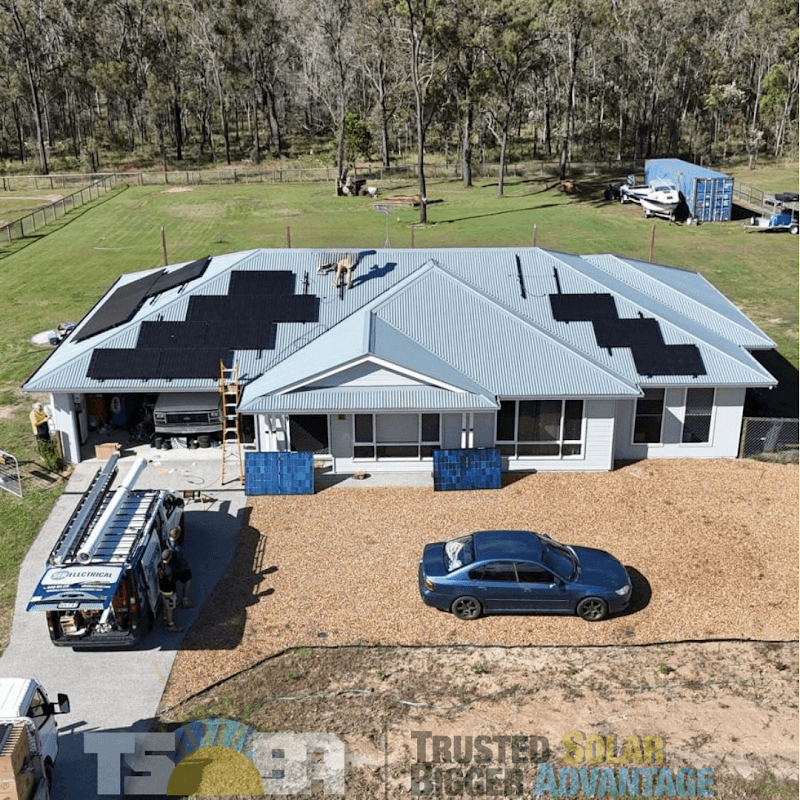 Trusted Solar Bigger Advantage solar panel installation work in Loganholme