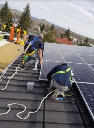 Veeka Power Pty Ltd solar panel installation work in Wellard