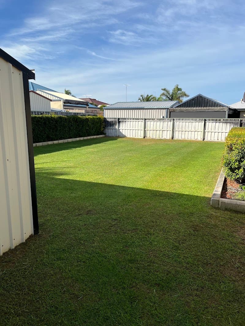 West Shore Mowing and Gardening lawn care work in Falcon