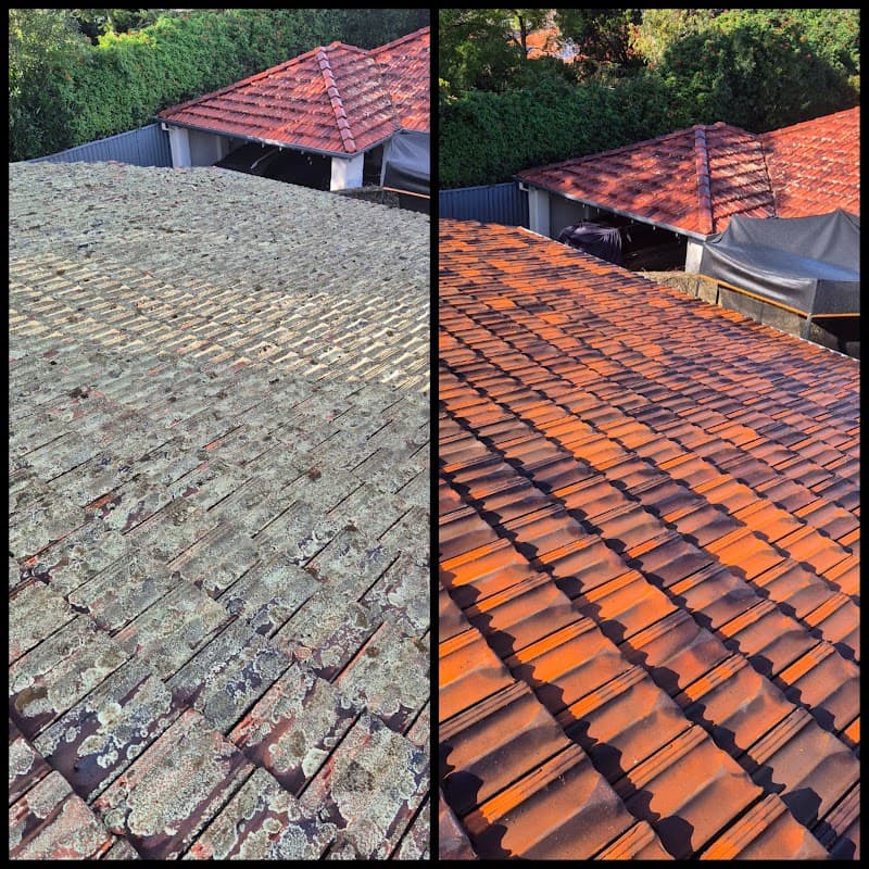 Westside Roof Cleaning and Soft Wash pressure washing work in Woodvale