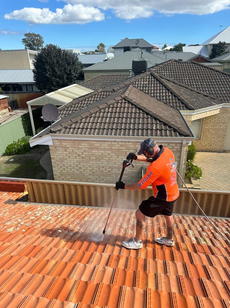Westside Roof Cleaning and Soft Wash pressure washing work in Woodvale