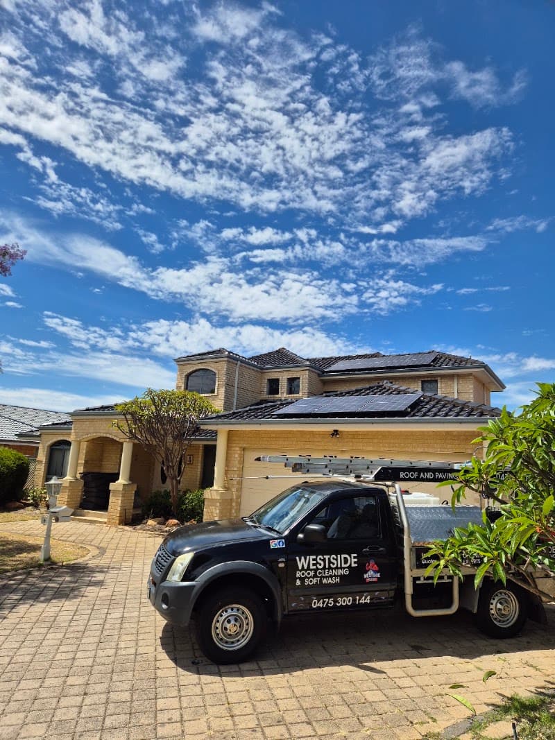 Westside Roof Cleaning and Soft Wash pressure washing work in Woodvale