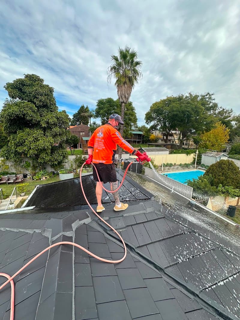 Westside Roof Cleaning and Soft Wash pressure washing work in Woodvale