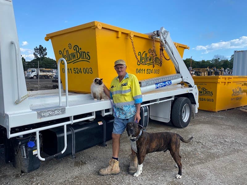 Yellow Skip Bins Wide Bay rubbish removal work in Dundowran